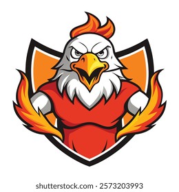 Dynamic Eagle Fire Mascot Logo Concepts
