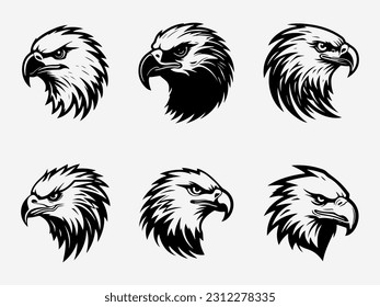 Dynamic eagle logo design illustration representing power and vision. Ideal for corporate, leadership, and nature inspired brands. Strong and eye catching.
