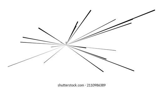 Dynamic, eccentric dynamic comic burst, action trail lines. Explosion, sparkle, spark element. Radial, radiating lines