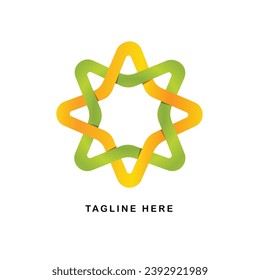 Dynamic Education concept logo design, vibrant colors concept, learning and growth concept logo design, 