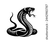 Dynamic Elegance King Cobra Logo Ideal for Business, Sport, and Game Companies