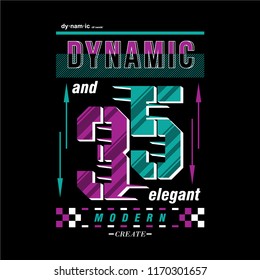 diseño gráfico dinámico y elegante, genial vector