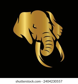 A dynamic elephant logo, symbolizing strength and grace. Versatile and design applications, strong and memorable visual identity. Vector Illustration.
