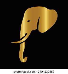 A dynamic elephant logo, symbolizing strength and grace. Versatile and design applications, strong and memorable visual identity. Vector Illustration.