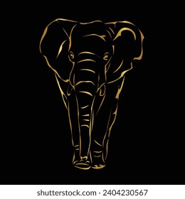 A dynamic elephant logo, symbolizing strength and grace. Versatile and design applications, strong and memorable visual identity. Vector Illustration.
