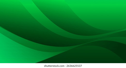 Dynamic emerald waves backdrop with gradient textures creating a sleek and modern visual effect for digital design projects and presentation backgrounds.