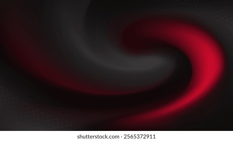 Dynamic and energetic abstract background with a swirling red design