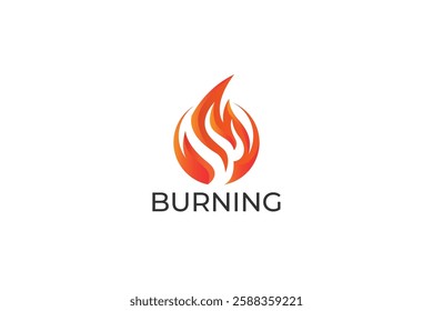 Dynamic and Energetic Flame Logo with Gradient Colors for Modern Businesses