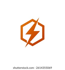 Dynamic Energy Symbol in Hexagon