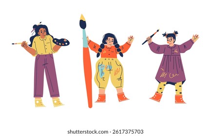 Dynamic and Engaging Illustrations of Diverse Women Coming Together to Celebrate Creativity