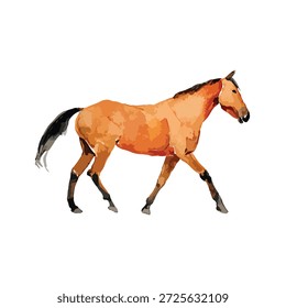 Arte vectorial equino dinámico, ideal para logotipos, gráficos de animales de granja o materiales educativos. Estética limpia y moderna para proyectos de diseño versátiles.