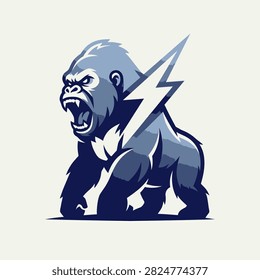 Dynamic esport logo for competitive gaming or fitness brands.