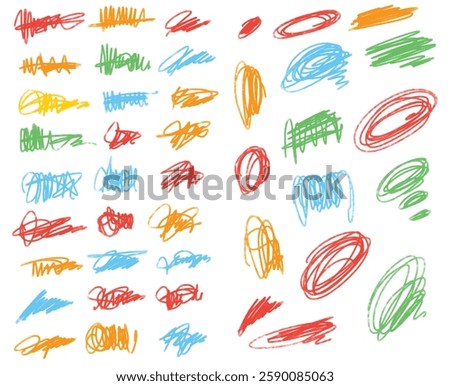 A dynamic and expressive scribble-style illustration featuring freehand strokes, chaotic lines, and spontaneous patterns. 