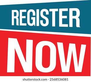 A dynamic and eye-catching "Register Now" tag icon, ideal for boosting user engagement and promoting event or platform sign-ups. Its sleek and minimalist design ensures versatility, 