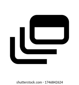 Dynamic feed icon vector isolated on white background.