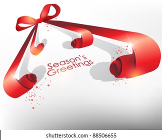 dynamic festive ribbon vector design