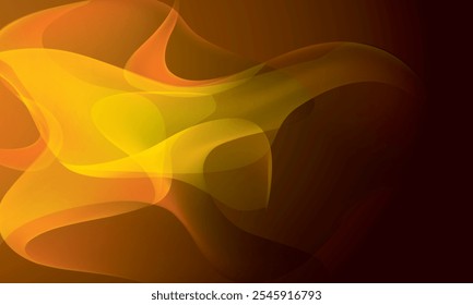 A dynamic and fiery abstract background with flowing orange and yellow waves against a dark backdrop. Perfect for adding warmth, energy, or passion to designs. Ideal for artistic or tech projects.