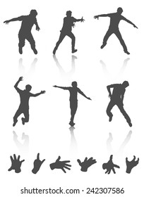 Dynamic figures vector set
