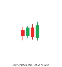 Gráfico dinâmico do mercado financeiro mostrando castiçais verdes e vermelhos em ascensão, indicando crescimento do investimento e da bolsa de valores.