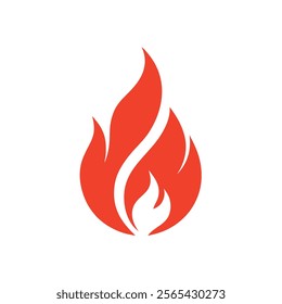 Dynamic Fire Flame Vector | Modern Fire Logo Design | Burning Hot Flame Icon | Abstract Heat Symbol | Fire Illustration for Branding, Sports, Energy, BBQ, and Gaming Graphics