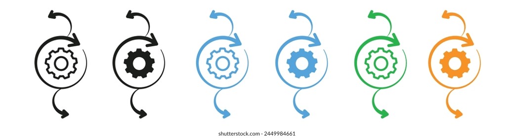 Dynamic Flexibility and Agile Movement Icon for Quick Adaptation