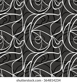 Dynamic floral  abstract background.Seamless pattern. Vector.