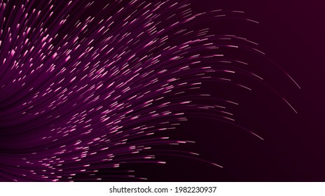 Dynamic Flow Bright Lines Abstract Background. Landing Page. Digital Glitch Effect
