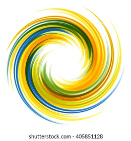 Dynamic Flow Illustration. Swirl Background.