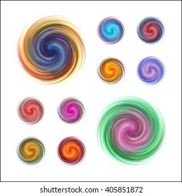Dynamic Flow Illustration. Swirl Background.