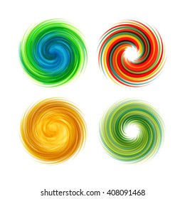 Dynamic Flow Illustration. Swirl Background.