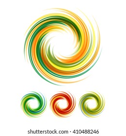 Dynamic Flow Illustration. Swirl Background.