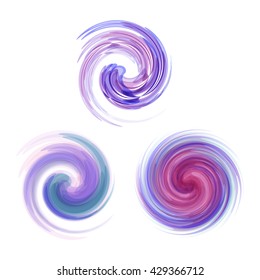 Dynamic Flow Illustration. Swirl Background.
