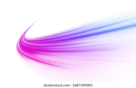 Dynamic flow of light trails and sparkling motion in a bright cyber atmosphere.