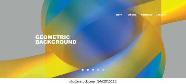Dynamic flowing shapes concept design composition. Vector Illustration For Wallpaper, Banner, Background, Card, Book Illustration, landing page