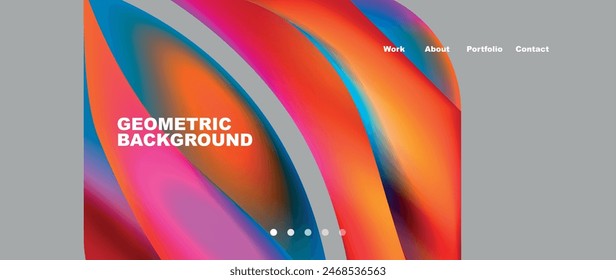 Dynamic flowing shapes concept design composition. Vector Illustration For Wallpaper, Banner, Background, Card, Book Illustration, landing page