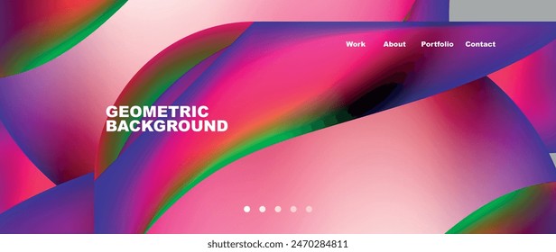 Dynamic flowing shapes concept design composition. Vector Illustration For Wallpaper, Banner, Background, Card, Book Illustration, landing page
