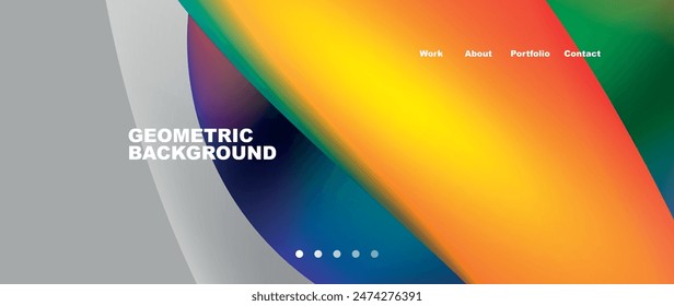 Dynamic flowing shapes concept design composition. Vector Illustration For Wallpaper, Banner, Background, Card, Book Illustration, landing page