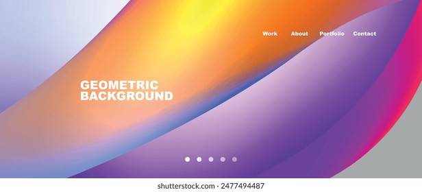 Dynamic flowing shapes concept design composition. Vector Illustration For Wallpaper, Banner, Background, Card, Book Illustration, landing page