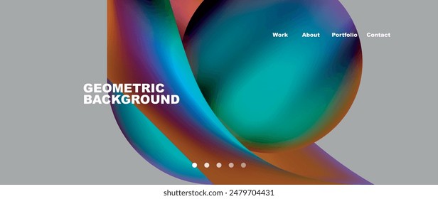 Dynamic flowing shapes concept design composition. Vector Illustration For Wallpaper, Banner, Background, Card, Book Illustration, landing page