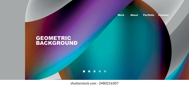 Dynamic flowing shapes concept design composition. Vector Illustration For Wallpaper, Banner, Background, Card, Book Illustration, landing page