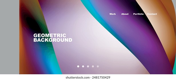 Dynamic flowing shapes concept design composition. Vector Illustration For Wallpaper, Banner, Background, Card, Book Illustration, landing page