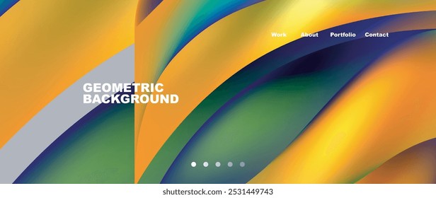 Composição de design de conceito de formas de fluxo dinâmicas. Ilustração vetorial para papel de parede, banner, plano de fundo, cartão, ilustração de livro, página inicial