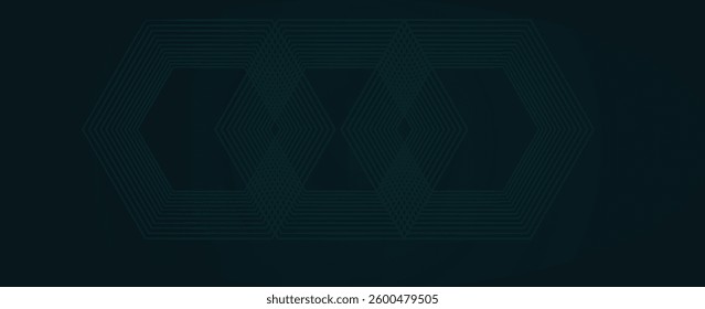 Dynamic flowing vector wave lines in blue color isolated on black background for technology, digital, communication, science, music concepts