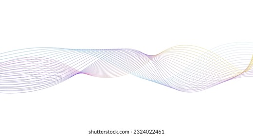 Dynamic flowing wave lines design. technology and sound wave pattern. Vector illustration