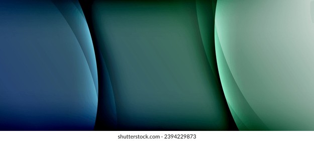 Dynamic flowing waves on gradient color background. Vector illustration For Wallpaper, Banner, Background, Card, Book Illustration, landing page