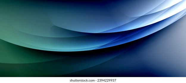 Dynamic flowing waves on gradient color background. Vector illustration For Wallpaper, Banner, Background, Card, Book Illustration, landing page