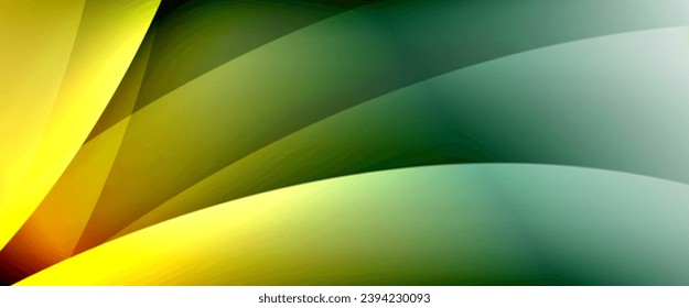 Dynamic flowing waves on gradient color background. Vector illustration For Wallpaper, Banner, Background, Card, Book Illustration, landing page