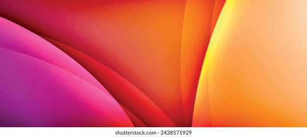 Dynamic flowing waves on gradient color background. Vector illustration For Wallpaper, Banner, Background, Card, Book Illustration, landing page