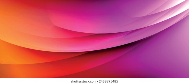 Dynamic flowing waves on gradient color background. Vector illustration For Wallpaper, Banner, Background, Card, Book Illustration, landing page