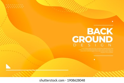 Fondo dinámico de fluido. Pos vectoriales 3D de color naranja10